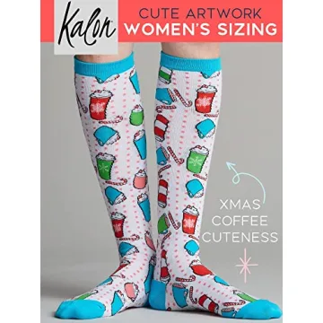 Kalon 6 Pack Women's Knee High Christmas Socks Gift Set