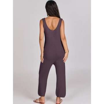 ANRABESS Women's Sleeveless Knit Jumpsuits - Summer Chic