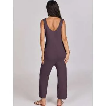 ANRABESS Women's Sleeveless Knit Jumpsuits - Summer Chic