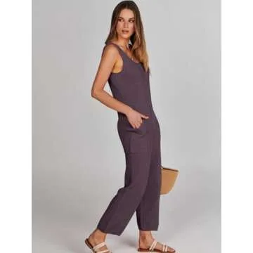 ANRABESS Women's Sleeveless Knit Jumpsuits - Summer Chic