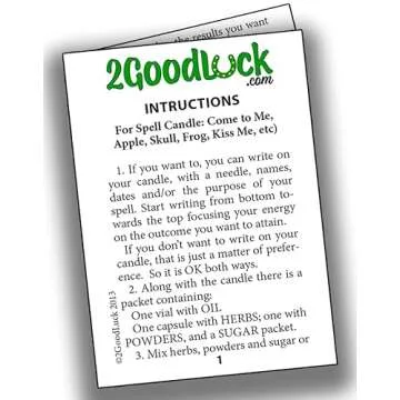 Red 5.75" Inch Domination Candle Kit with Man & Woman. Spells and Rituals - Kit Vela Dominación con Hombre y Mujer para Rituales y Hechizos.