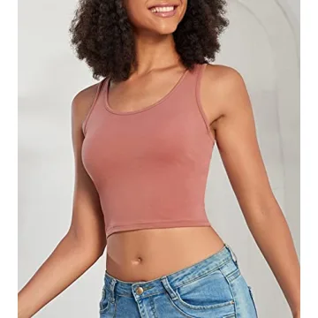 Porvike Women's Crop Tank Tops 3-Pack for Fitness Style