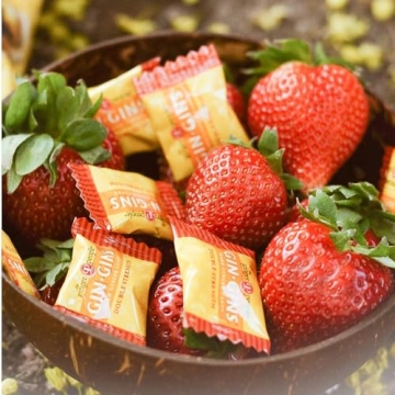 GIN GINS Double Strength Ginger Candy - 1 lb Bag