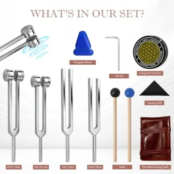Tuning Fork Healing Set for Meditation and Sound Therapy