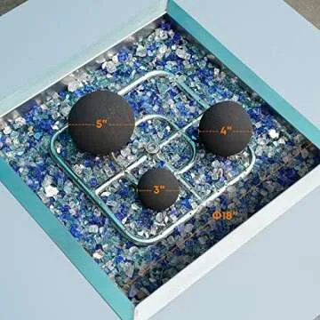 Stanbroil Ceramic Fire Balls - Durable 3” Fire Stones