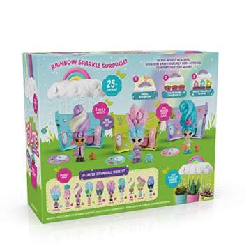 Blume Rainbow Sparkle Surprise, Just Add Water and Watch Them Grow, 3 Dolls Included