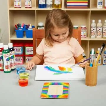 Vibrant Liquid Watercolor Paint Set for Kids' Crafts