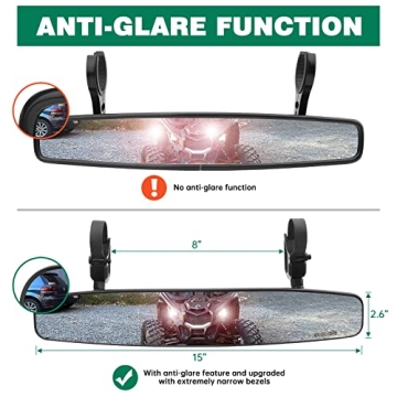 SHEJISI Rear View UTV Mirrors for Optimal Safety and Visibility