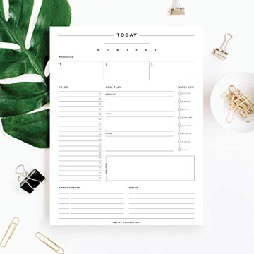 Bliss Collections Daily Planning Pad - Minimalist Planner