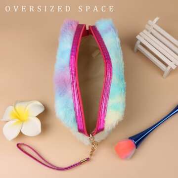 MTDXILTAI Travel Makeup Bag, Cosmetic Bag Make Up Organizer Case Beauty Makeup Lipstick Cosmetic Acc...