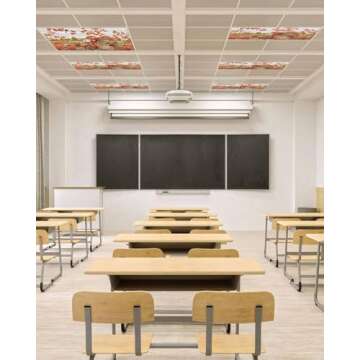 Fall Pumpkin Fluorescent Light Covers for Seasonal Charm