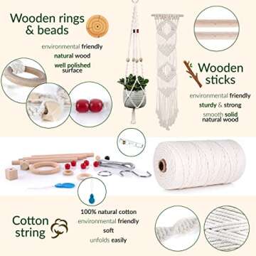 MIGO Creates Macrame Kits for Adults Beginners with 126 Supplies