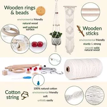MIGO Creates Macrame Kits for Adults Beginners with 126 Supplies