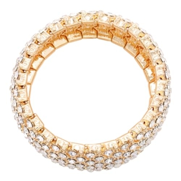 Lavencious 7" Rhinestone Stretch Bracelet for Women