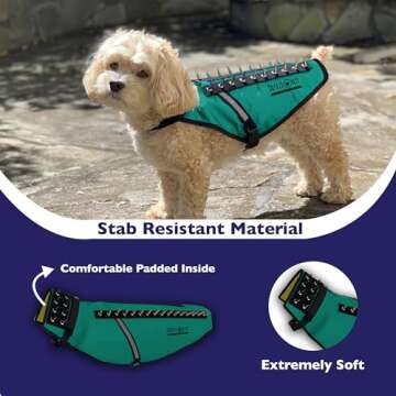 CoyoteVest Dog Harness Protection Vest - Reflective & Safe for Pets Adventures