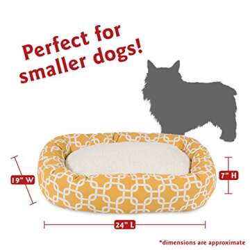 Majestic Pet Calming Dog Bed 24 Inches - Cozy, Washable & Stylish