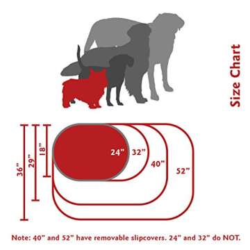 Majestic Pet Calming Dog Bed 24 Inches - Cozy, Washable & Stylish