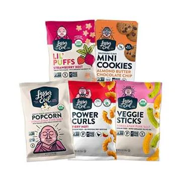 LesserEvil Himalayan Pink Salt Organic Paleo Puffs 24 Bags