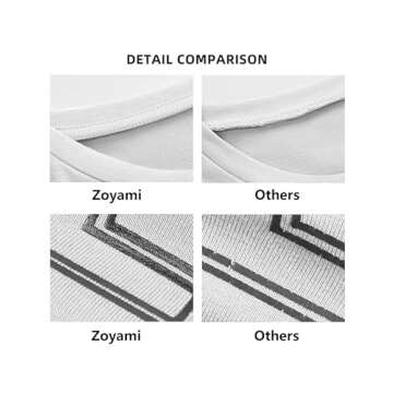 Zoyami Womens Vintage Oversized T Shirt Casual Summer Top