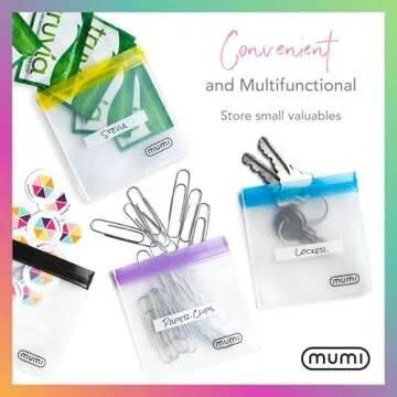 MUMI Mini Zipper Pouch Set – Clear Bags for Travel & School