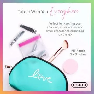 MUMI Mini Zipper Pouch Set – Clear Bags for Travel & School