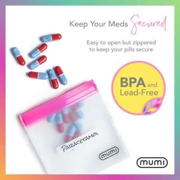 MUMI Mini Zipper Pouch Set – Clear Bags for Travel & School