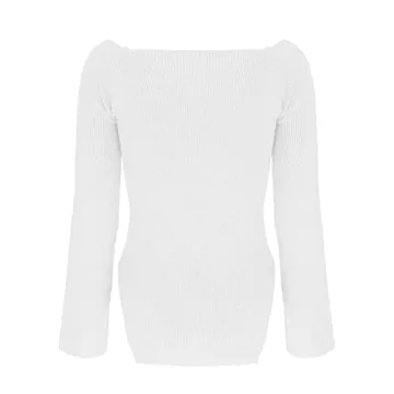 Sweetheart Neck Ribbed Bustier Sweater Top Trend 2021