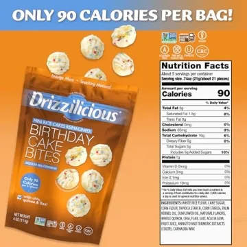Drizzilicious Mini Rice Cakes Variety Pack - 32 Bags