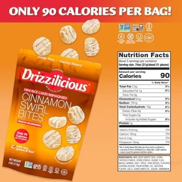 Drizzilicious Mini Rice Cakes Variety Pack - 32 Bags