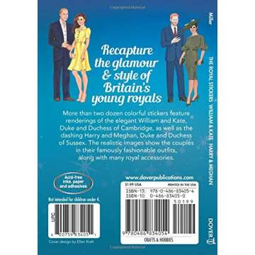 The Royal Stickers: William & Kate, Harry & Meghan (Dover Stickers)