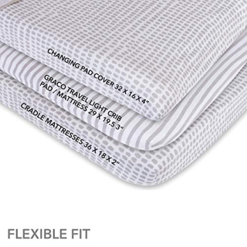 Ely's & Co. Waterproof Changing Pad Covers for Babies