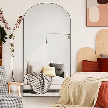 Trvone Arched Full Length Mirror 71" x 32" Wooden Frame