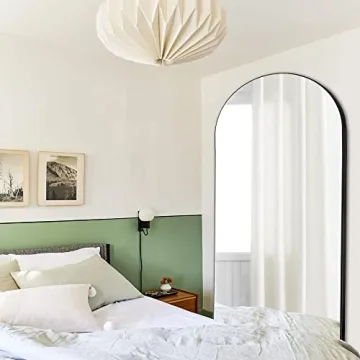 Trvone Arched Full Length Mirror 71" x 32" Wooden Frame