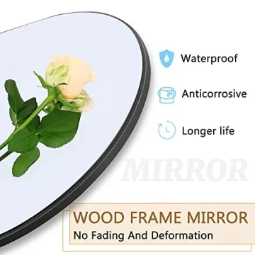 Trvone Arched Full Length Mirror 71" x 32" Wooden Frame