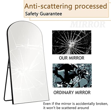 Trvone Arched Full Length Mirror 71" x 32" Wooden Frame