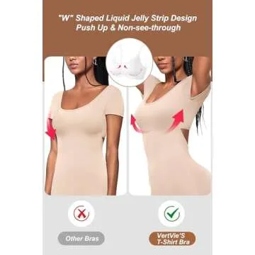 Vertvie Womens Seamless Bra No Underwire Comfort Push Up Bras Buttery Soft Wireless Bralette Full Coverage Sport Everyday Bra(White,Large)