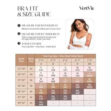 Vertvie Womens Seamless Bra No Underwire Comfort Push Up Bras Buttery Soft Wireless Bralette Full Coverage Sport Everyday Bra(White,Large)