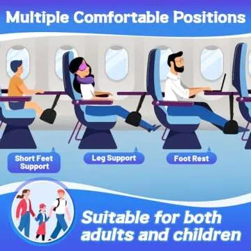 Airplane Foot Rest Hammock - Comfort for Long Flights