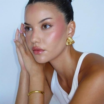 Trendy Gold Chunky Earrings for Women - MOROTOLE