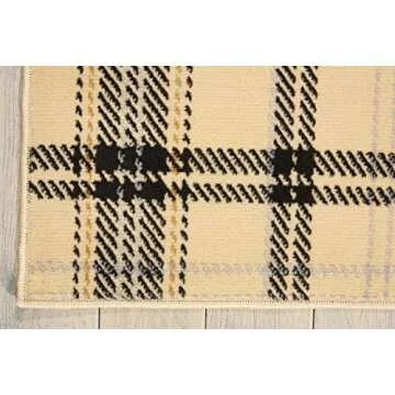 Nourison Grafix Stylish Cream/Black Area Rug 5'3''x7'3''