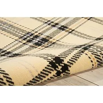 Nourison Grafix Stylish Cream/Black Area Rug 5'3''x7'3''