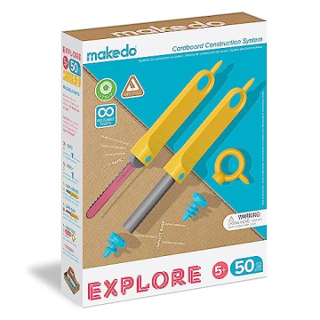 Makedo Explore Toolbox for Kids | Eco-Friendly Construction Creativity