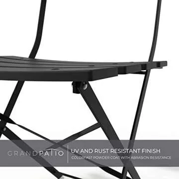 Grand patio Genmai-3pc Steel Bistro Set