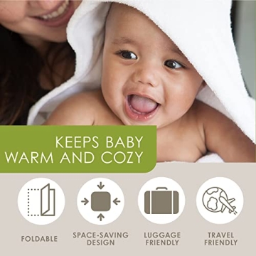 Puj Hug Hooded Baby Bath Towel for Easy Drying