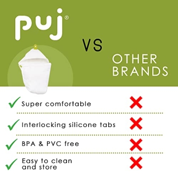 Puj Hug Hooded Baby Bath Towel for Easy Drying