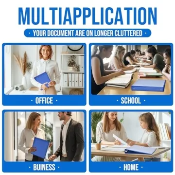 IntoJoy 1-inch 3 Ring Binder Set for School Office Home