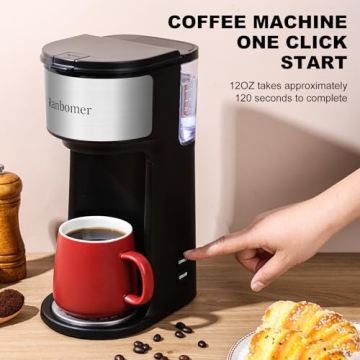 Ranbomer 2-in-1 Coffee Maker for K Cups & Ground Coffee