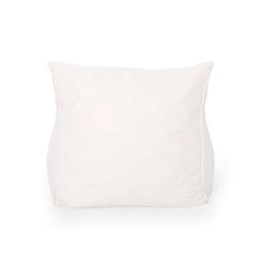 Great Deal Furniture GDFStudio Outdoor Contemporary Water Resistant Fabric Bean Bag Chair, White