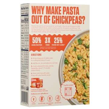 Banza Gluten-Free Chickpea Pasta, Elbows 23g Protein | Lower Carb | High Fiber | High Protein | Plan...