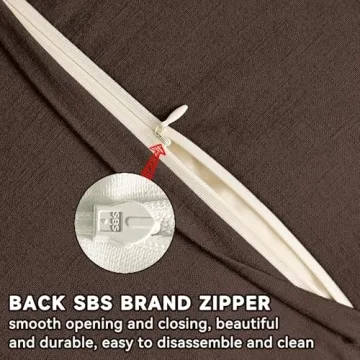 Stylish AmHoo Linen Pillow Covers with Tassels for Home